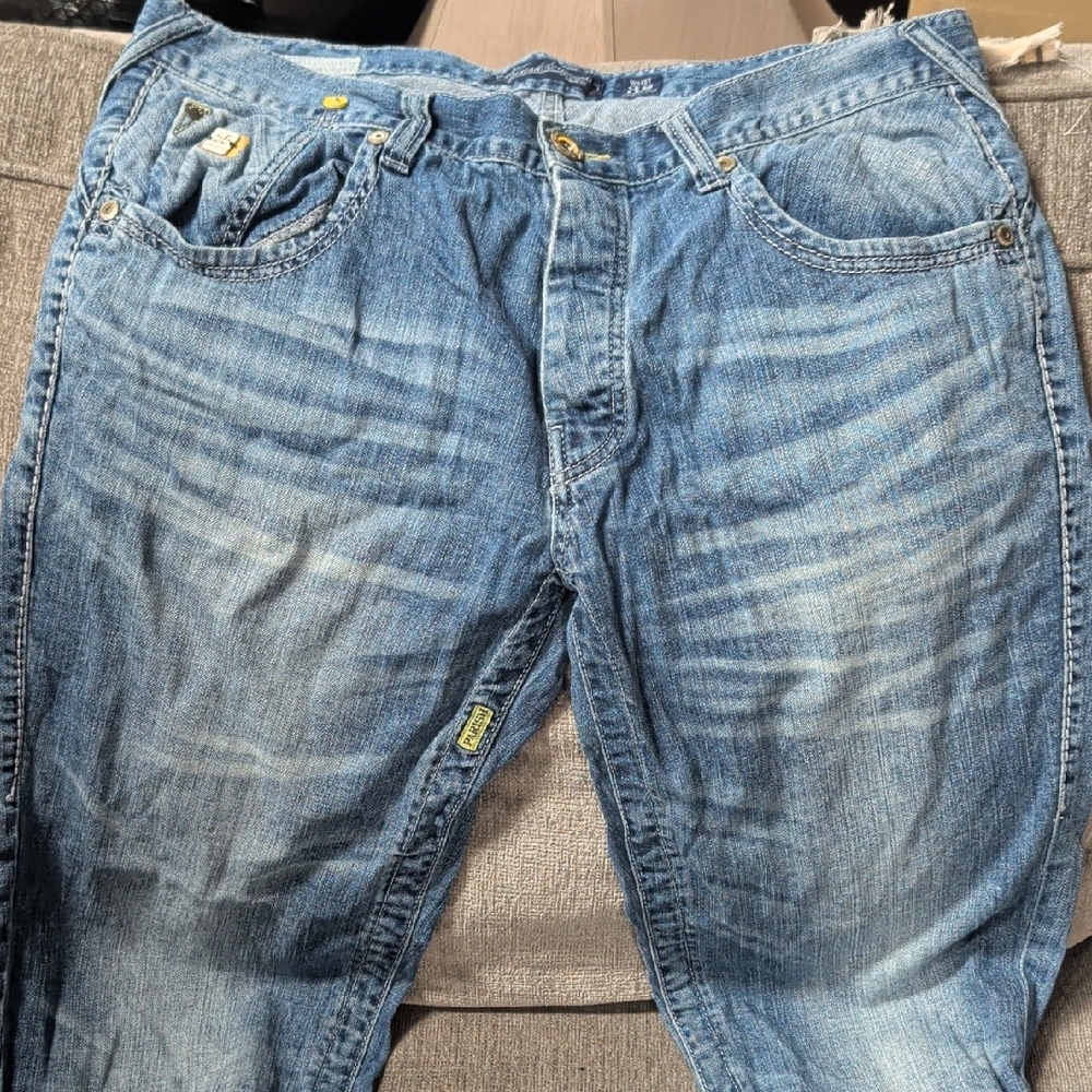 Parish Nation Men's Relaxed Fit Blue Jeans - Picture 1 of 8